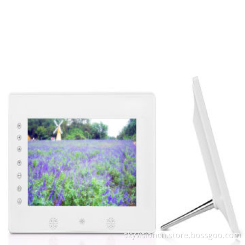 7-inch Digital Photo Frame with Front Button, Supports 1,080P, Easy to Fix on All Display Shelf